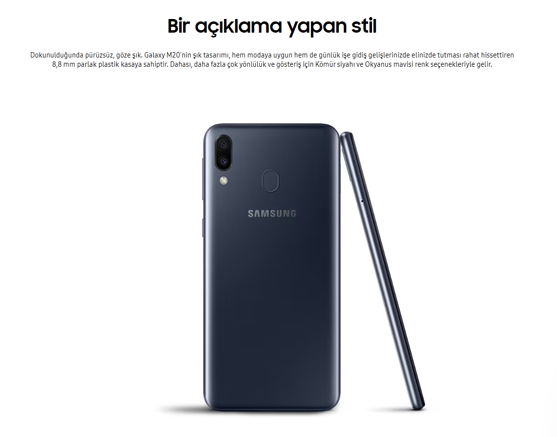 Yenilenmiş Samsung Galaxy M10 Tasarım